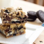 Double Cookies and Cream Kiss Bars Recipe