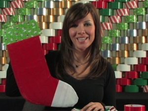 duct tape Christmas stocking