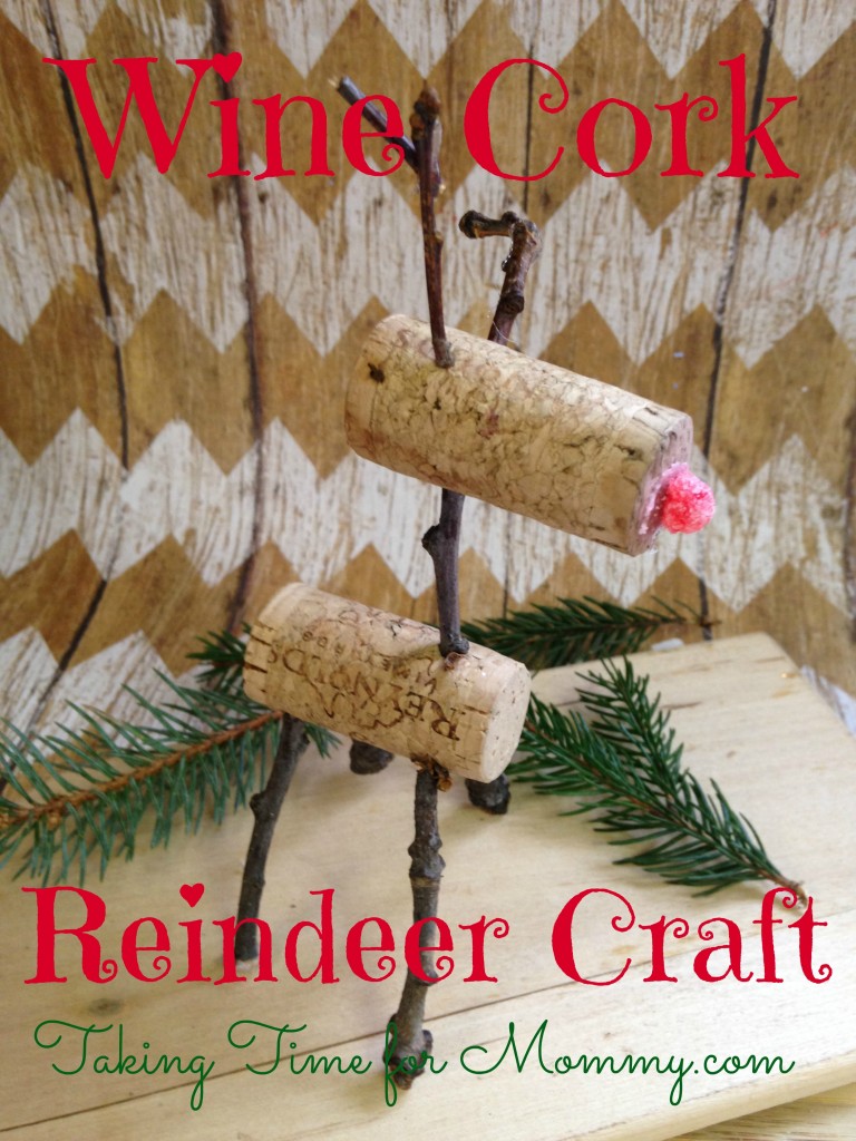 Wine Cork Reindeer Craft