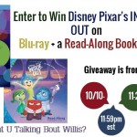 INSIDE OUT Blu-Ray Plus A Read-Along Book/CD (Ends 11/2 11:59pm)