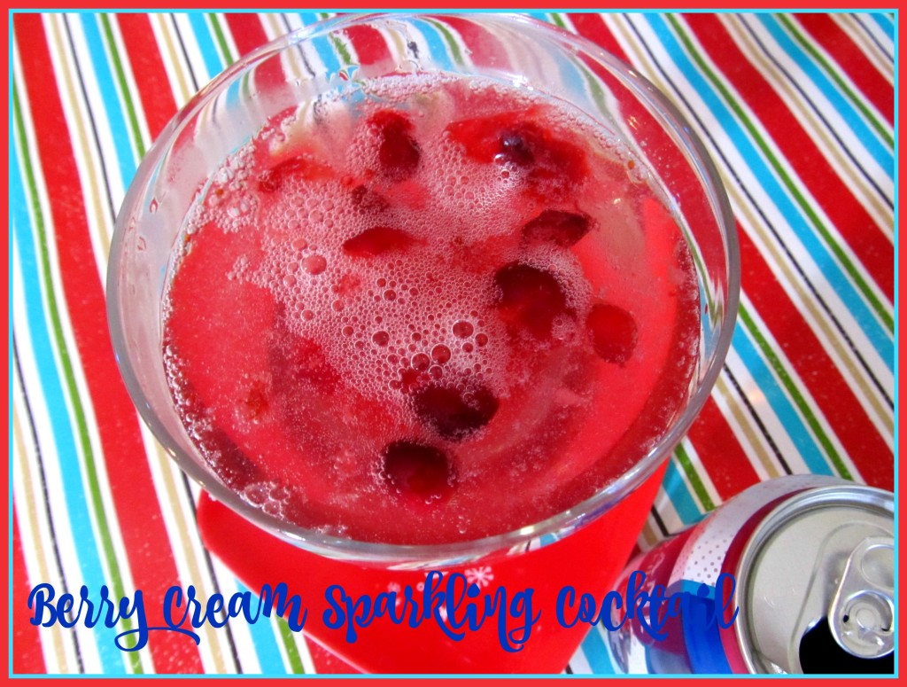Berry Cream Sparkling Cocktail