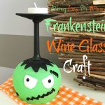 Frankenstein Wine Glass Craft