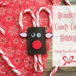 Easy to Make Reindeer Candy Cane Holder Craft