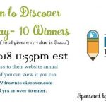 Drawn to Discover Giveaway- 10 Winners Each $120arv (ea prize)