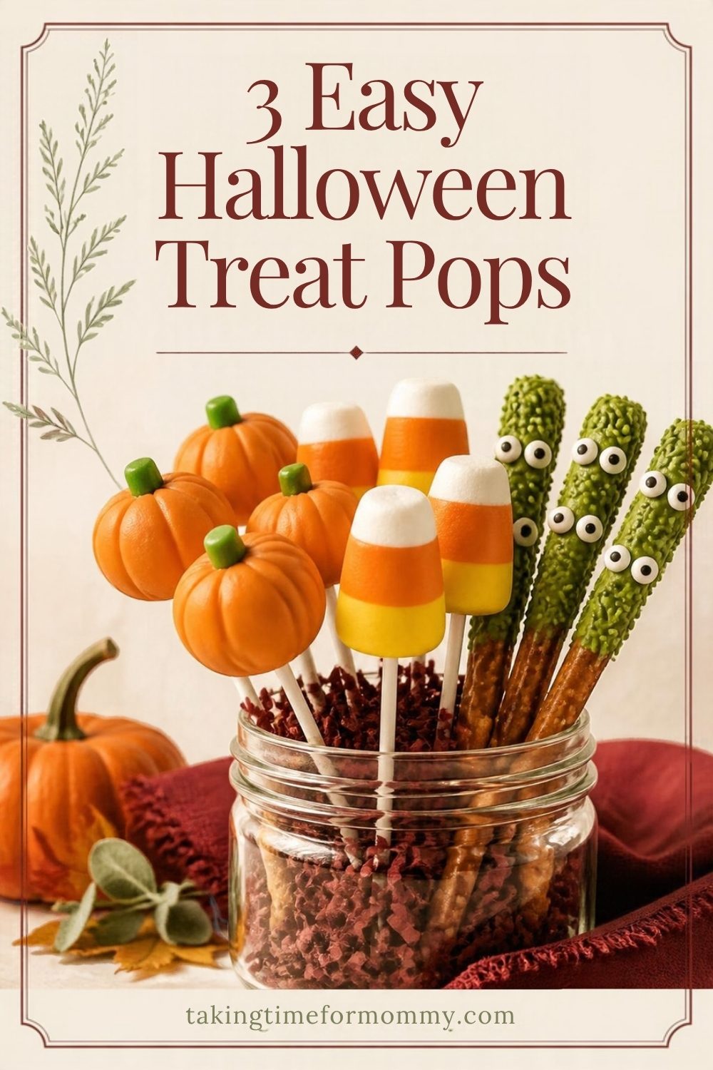 3 Easy Halloween Treat Pops pin