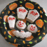 Tombstone and #Halloween Shaped Sandwiches