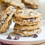 Chocolate Chip Cookie Dough Sandwich Cookies