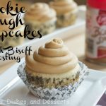 Cookie Dough Cupcakes with Biscoff Frosting