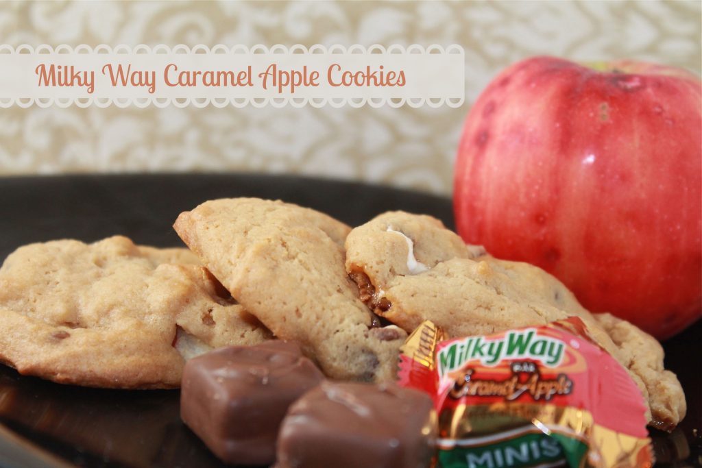 Caramel apple Milky Way cookies