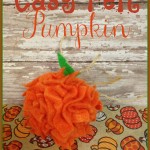Easy Felt Pumpkin Craft