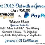 Win a $50 Amazon GC or PayPal