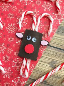 Easy to Make Reindeer Candy Cane Holder Craft