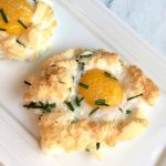 Cloud Eggs with Asiago Cheese & Chives