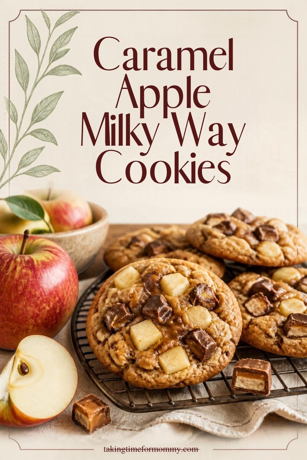 Caramel Apple Milky Way Cookies