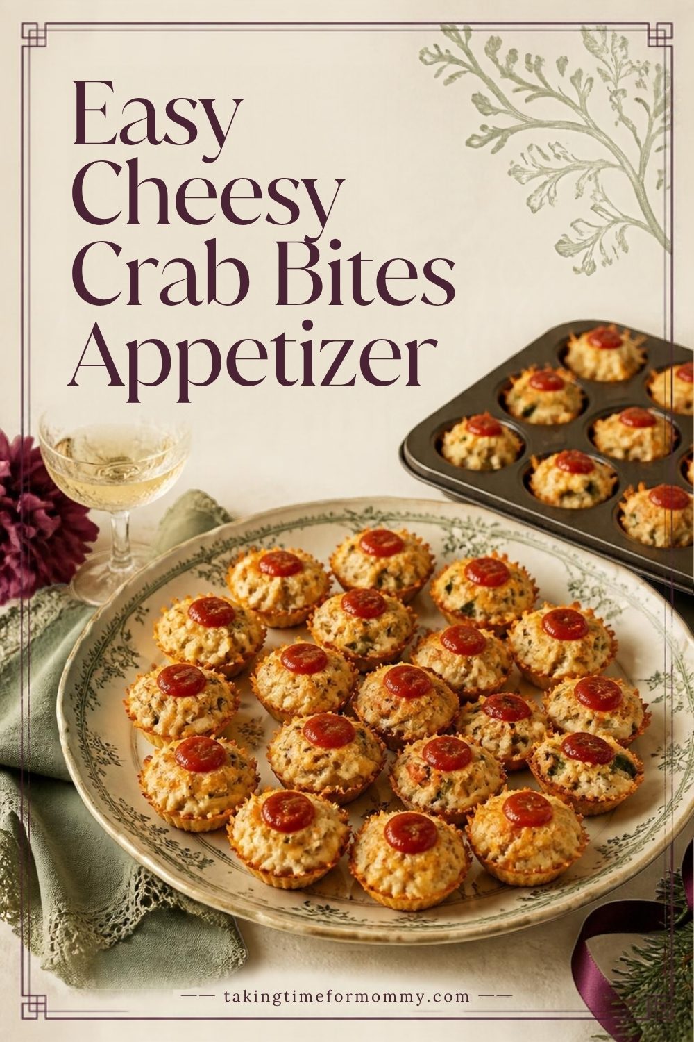 Cheesy Crab Bites (Easy Mini Muffin Tin Appetizer)