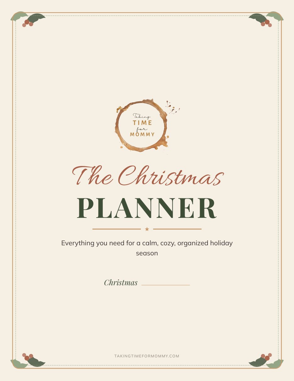 The Christmas Planner printable cover