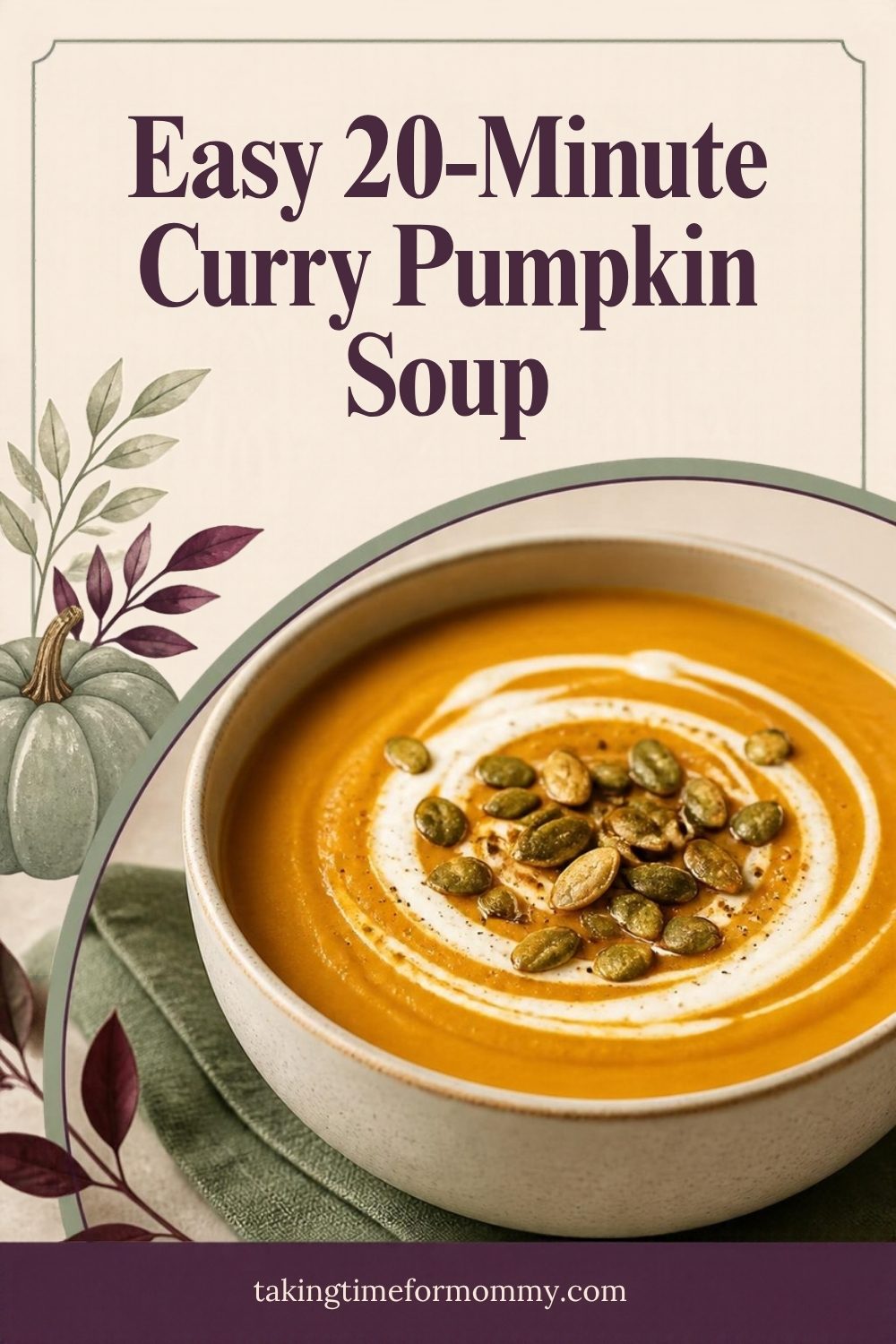 Easy Curry Pumpkin Soup (20 Minutes)
