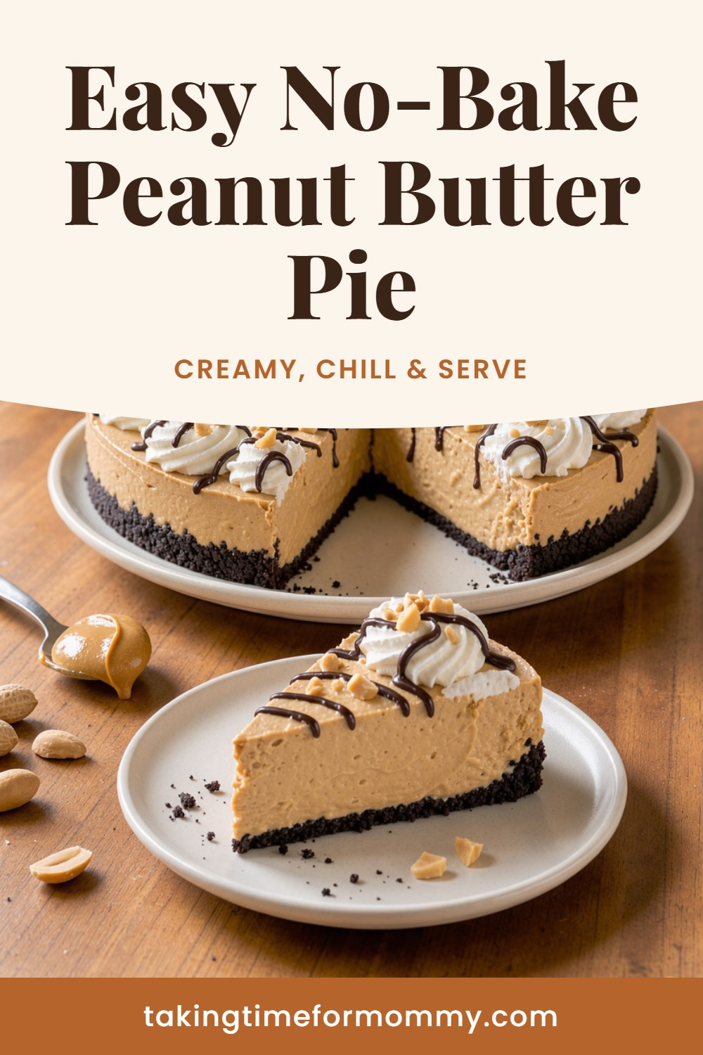 Easy No-Bake Peanut Butter Pie
