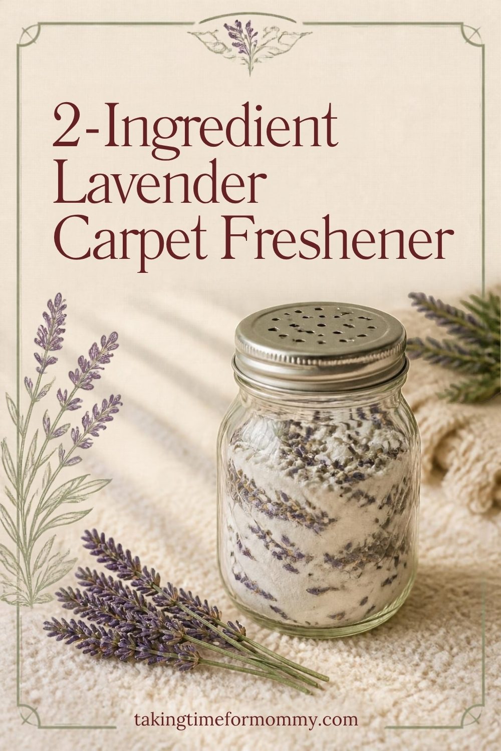 2-Ingredient Lavender Carpet Freshener