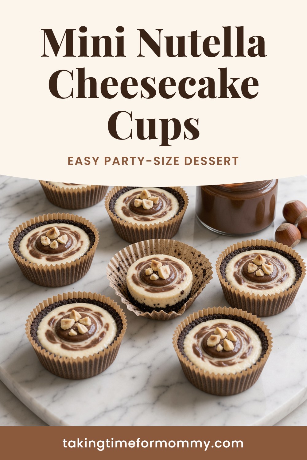 Mini Nutella Cheesecake Cups