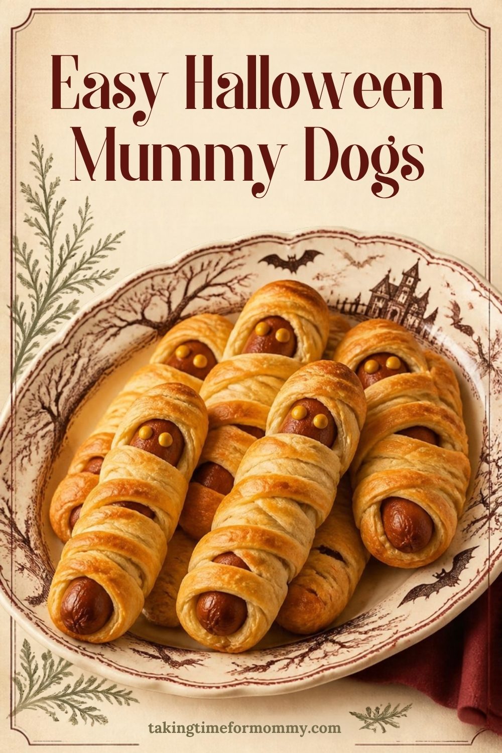 Easy Halloween Mummy Dogs