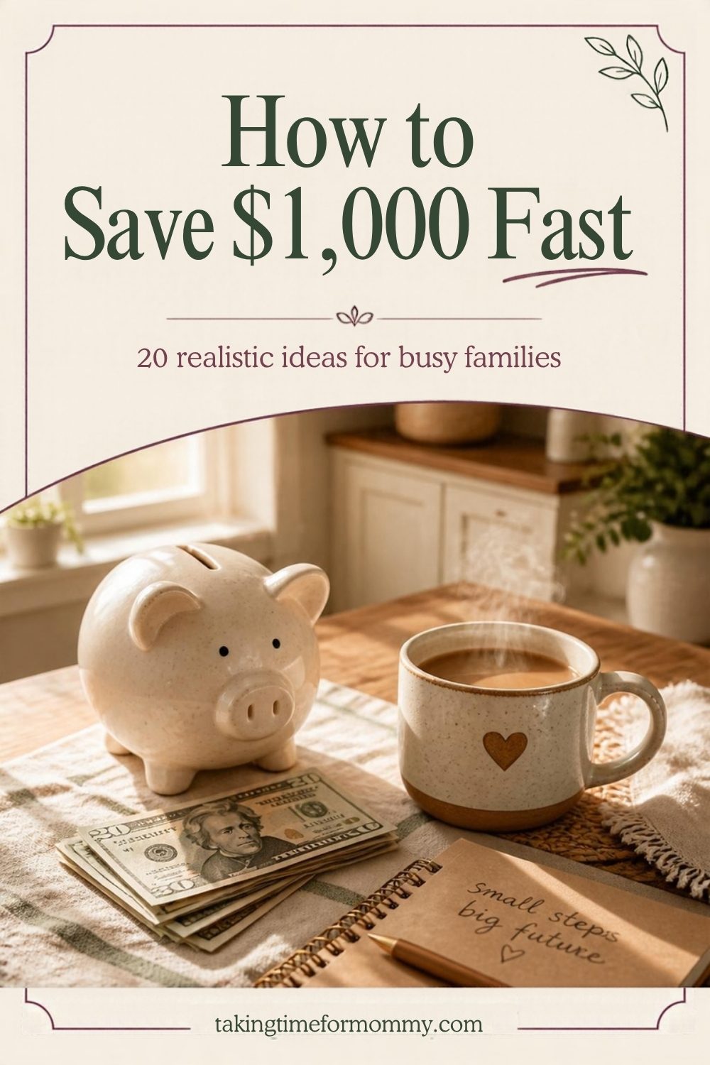 How to Save $1,000 Fast: 20 Realistic Ideas for Busy Families
